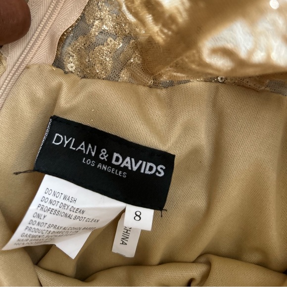 GOLD DYLAN & DAVIDS PROM DRESS - Picture 5 of 5